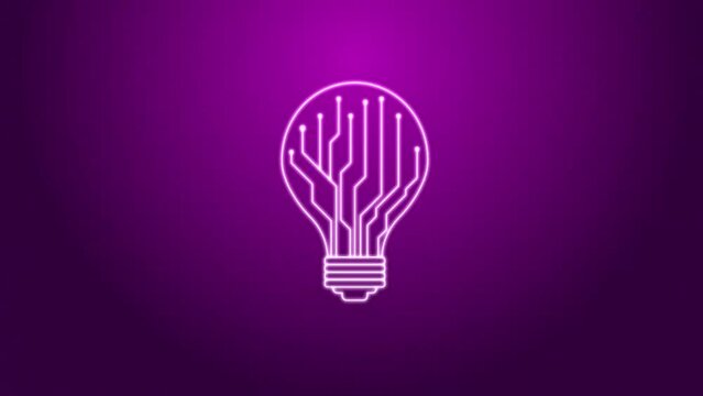 Pink light bulb idea zoom
