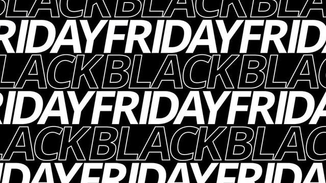 Black friday graphic element. black friday banner design 4k animation. sales shopping social media background. Keyable.