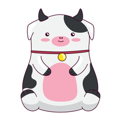 cute cow kawaii animal
