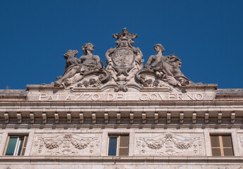 Fototapeta na wymiar government building in Ascoli Piceno