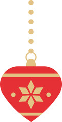 Obraz premium Christmas Ball. Christmas Baubles. Christmas Decorative Bauble Illustration.