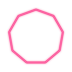 Geometric Neon Sign Shape