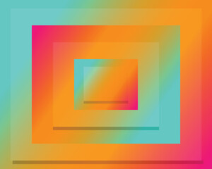 Liquid color background design with square cells.
