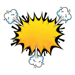 splash and smoke pop art