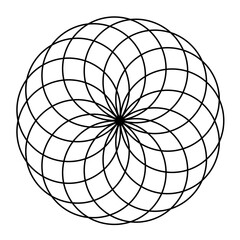 coloring mandala circle pattern