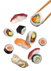 maki sushi falling © Miquel