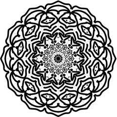 Floral mandala design