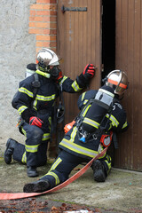 Pompier France bin&ocirc;me d'attaque 