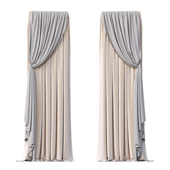 curtain isolated on a transparent background, 3D illustration, cg render
