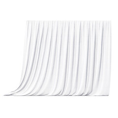 curtain isolated on a transparent background, 3D illustration, cg render