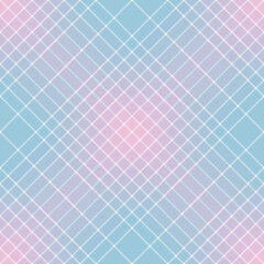 Seamless vector abstract gentle checkered pattern with white stripes