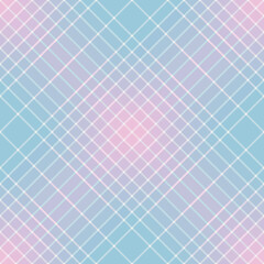 Seamless vector abstract gentle checkered pattern with white stripes