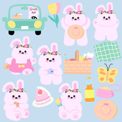 picnic puppy by Homeflowerbed