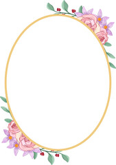 pink floral bouquet with watercolor