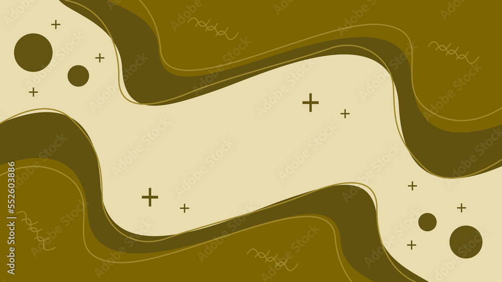 Poster modern abstract background with flat color composition