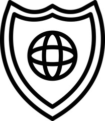 Shield Vector Icon Design Illustration