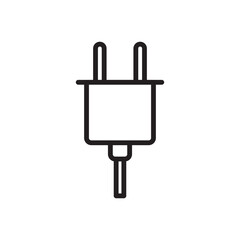 Obraz premium Plug icon vector logo design template