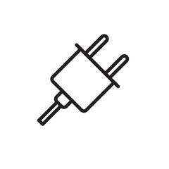 Plug icon vector logo design template