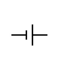 Diode electrical sign icon vector logo design template