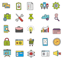 line icons set. Universal icons for website and app design