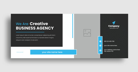 Digital marketing agency and business social media facebook cover template