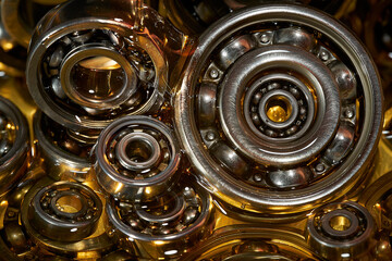 Ball bearing. Motor oil. Lubricating oil.