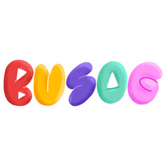 Lettering of the Filipino word 