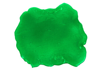 Ggreen slime blot with transparent background (png)
