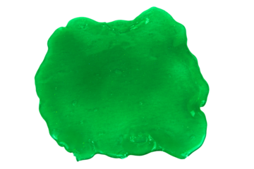 Ggreen slime blot with transparent background (png)