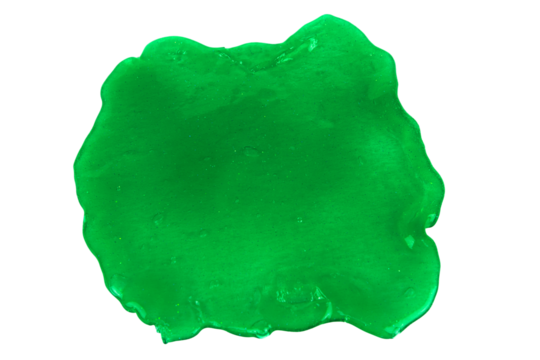Ggreen slime blot with transparent background (png)