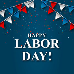 Labor Day sale promotion, advertising, poster, banner, template. 