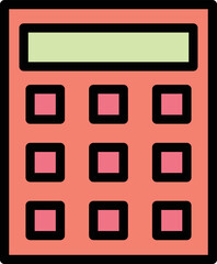 Calculator Vector Icon Design Illustration
