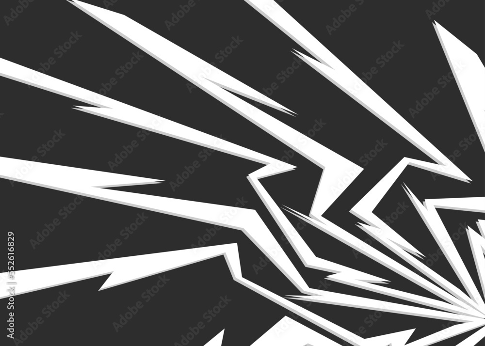 Poster abstract background with incandescent spike lines pattern