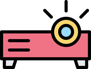 Projector Vector Icon Design Illustration