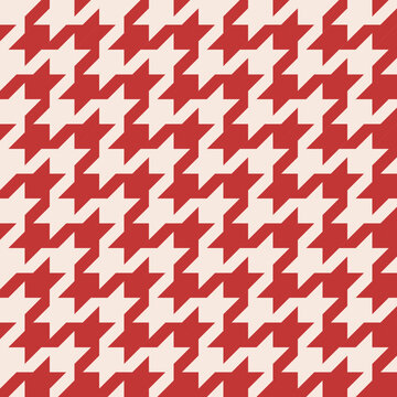 Houndstooth check pattern, Xmas plaid pattern vector