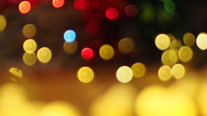 Bokeh colorful lights for backgrounds