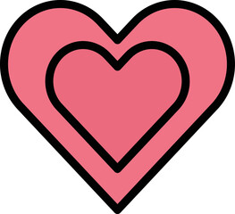 Love Vector Icon Design Illustration