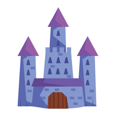 purple fairytale castle