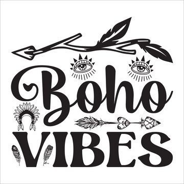 Boho T-shirt Design With Vector And Ornament