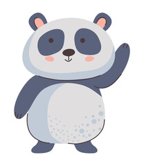 Naklejka premium cute panda animal