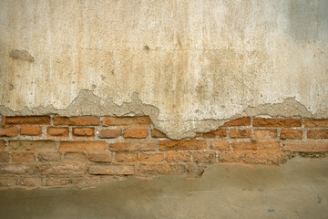 Old wall with cracks texture background
