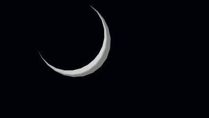 Obraz na płótnie Canvas Low Angle View Of Moon In Sky