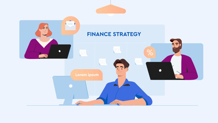 Stock market, finance, capital investment concept