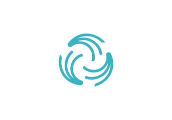 Abstract Logo. Colorful Geometric Combination. Usable for Business and Technology Logos. Flat Vector Logo Design Template Element