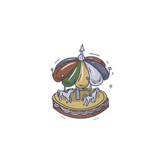 snow christmas winter fairy tale houses forest cozy holiday mood illustration hand drawn greeting card new year holidays stars