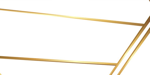Abstract white with golden lines background. Abstract geometric shape white gold background with light and shadow for presentation design.