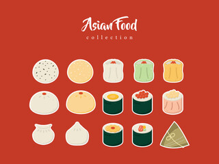 chinese new year asian food latin american pattern background seamless ornament menu japanese china