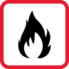 Gas station sign vector illustration. Warning symbol. Gas station warning road sign.