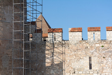 Repair of the Tighina Fortress is a 15th-century fortress on the right bank of the Dniester River in Bender, Moldova, built from earth and wood during the reign of Prince Stephen the Gr © natalyamatveeva