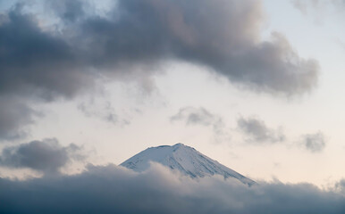 clouds over mountain